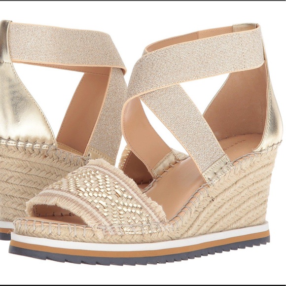 Tommy Hilfiger Shoes - Tommy Hilfiger Gold Wedge Sandal Yemina